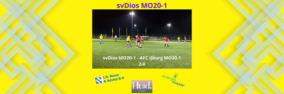 Avond wedstrijd svDios MO20-1 – AFC IJburg MO20-1